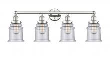 Innovations Lighting 616-4W-PN-G184 - Canton - 4 Light - 33 inch - Polished Nickel - Bath Vanity Light