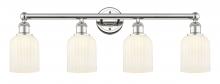 Innovations Lighting 616-4W-PN-G559-5GWH - Bridal Veil - 4 Light - 32 inch - Polished Nickel - Bath Vanity Light