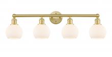 Innovations Lighting 616-4W-SG-G121-6 - Athens - 4 Light - 33 inch - Satin Gold - Bath Vanity Light