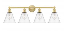  616-4W-SG-GBC-82 - Berkshire - 4 Light - 35 inch - Satin Gold - Bath Vanity Light