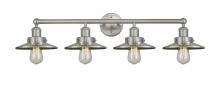 Innovations Lighting 616-4W-SN-M2-SN - Railroad - 4 Light - 35 inch - Brushed Satin Nickel - Bath Vanity Light