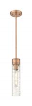 Innovations Lighting 617-1S-AC-G617-11DE - Boreas - 1 Light - 3 inch - Antique Copper - Stem Hung - Mini Pendant