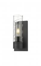 Innovations Lighting 617-1W-BK-G617-8DE - Boreas - 1 Light - 5 inch - Matte Black - Sconce