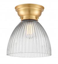 Innovations Lighting 623-1F-SG-G222-LED - Seneca Falls - 1 Light - 10 inch - Satin Gold - Flush Mount