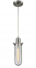 Innovations Lighting 900-1P-SN-CE228-SN-CL-LED - Centri - 1 Light - 5 inch - Brushed Satin Nickel - Cord hung - Mini Pendant