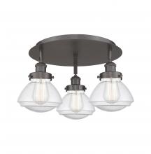 Innovations Lighting 916-3C-OB-G324 - Olean - 3 Light - 19 inch - Oil Rubbed Bronze - Flush Mount