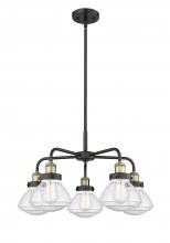 Innovations Lighting 916-5CR-BAB-G324 - Olean - 5 Light - 25 inch - Black Antique Brass - Chandelier