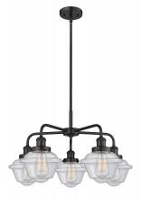 Innovations Lighting 916-5CR-BK-G534 - Oxford - 5 Light - 26 inch - Matte Black - Chandelier