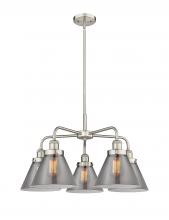 Innovations Lighting 916-5CR-SN-G43 - Cone - 5 Light - 26 inch - Satin Nickel - Chandelier