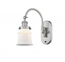 Innovations Lighting 918-1W-SN-G181S - Canton - 1 Light - 7 inch - Brushed Satin Nickel - Sconce