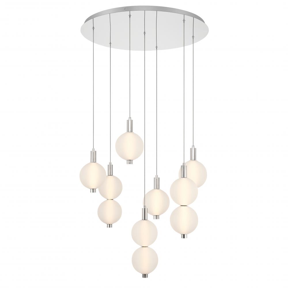 Palmas 30" LED Pendant In Nickel