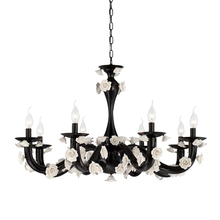 Eurofase 25573-022 - Martina, 8Lt Chandelier, Black/White