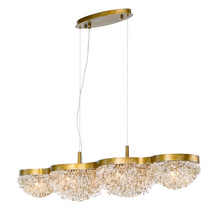 Eurofase 31832-014 - MONDO,10LT CHANDELIER,LINR,GLD