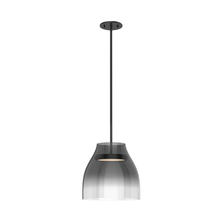 Kuzco Lighting Inc PD62012-BK/SM - Trinity 12-in Black/Smoked LED Pendant