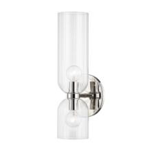 Hudson Valley 4122-PN - 2 LIGHT WALL SCONCE