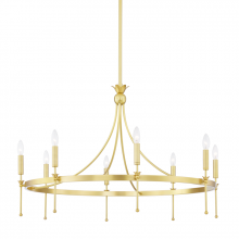 Hudson Valley 4338-AGB - 8 LIGHT CHANDELIER