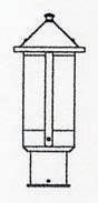 Arroyo Craftsman BP-6LGW-AB - 6" berkeley long body post mount