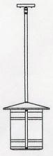 Arroyo Craftsman BSH-11LWO-AC - 11" berkeley long body stem hung pendant