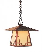 Arroyo Craftsman CH-12ERM-BZ - 12" carmel pendant without overlay (empty)