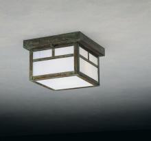 Arroyo Craftsman MCM-8TGW-AB - 8" mission flush ceiling mount with T-bar overlay