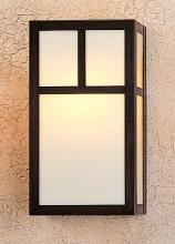 Arroyo Craftsman MS-12TF-P - 12" mission sconce with t-bar overlay