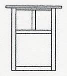 Arroyo Craftsman MW-10TOF-RB - 10" mission flush wall mount with t-bar overlay