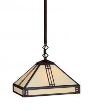 Arroyo Craftsman PSH-12TN-VP - 12" prairie stem hung pendant