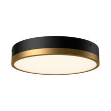 ALORA  FM554211AGMB - Adelaide 11-in Aged Gold/Matte Black LED Flush Mount