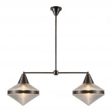 Alora Lighting LP348241UBPG - Willard 41-in Urban Bronze/Prismatic Glass 2 Lights Linear Pendant