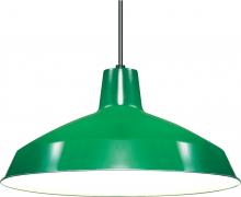 Nuvo SF76/660 - 1 Light - 16&#34; Pendant with Warehouse Shade - Green Finish