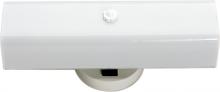 Nuvo SF77/087 - 2 Light - 14&#34; Vanity with White &#34;U&#34; Channel Glass - White Finish