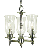 Framburg 2508 PS - 3-Light Polished Silver Sheraton Mini Chandelier