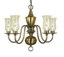 Framburg 2545 MB - 5-Light Mahogany Bronze Jamestown Dining Chandelier