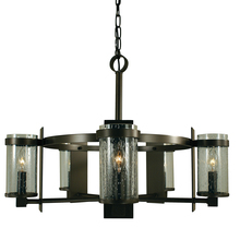 Framburg 4435 MB/C - 5-Light Mahogany Bronze/Clear Glass Hammersmith Chandelier