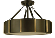 Framburg 4592 BN/PN - 4-Light 16&#34; Brushed Nickel/Polished Nickel Pantheon Flush Mount