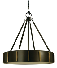 Framburg 4594 MB/AB - 4-Light 23&#34; Mahogany Bronze/Antique Brass Pantheon Pendant