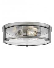 Hinkley 3243AN-CL - Hinkley Lighting Lowell Series 3243AN-CL Flush-Mount