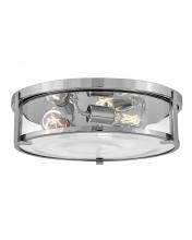 Hinkley 3243CM-CL - Hinkley Lighting Lowell Series 3243CM-CL Flush-Mount