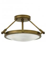 Hinkley 3381HB - Hinkley Lighting Collier Series 3381HB Semi-Flush (Incandescent or LED)