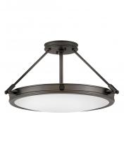 Hinkley 3382BX - Hinkley Lighting Collier Series 3382BX Semi-Flush