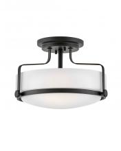 Hinkley 3641BK - Hinkley Lighting Harper Series 3641BK Semi-Flush (Incandescent or LED)