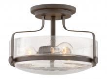 Hinkley 3641OZ-CS - Hinkley Lighting Harper Series 3641BN-CS Semi-Flush (Incandescent or LED)