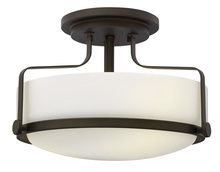 Hinkley 3641OZ - Hinkley Lighting Harper Series 3641BN Semi-Flush (Incandescent or LED)