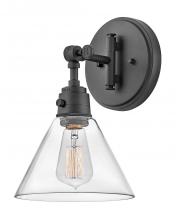 Hinkley 3691BK-CL - Hinkley Lighting Arti Series 3691BK-CL Adjustable Wall Sconce