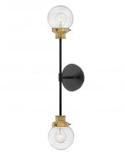 Hinkley 40692BK - Hinkley Lighting Poppy Series 40692BK Wall/Bath Sconce