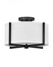 Hinkley 41706BK - Hinkley Lighting Axis Series 41706BK Semi-Flush