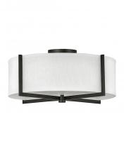 Hinkley 41708BK - Hinkley Lighting Axis Series 41708BK Semi-Flush