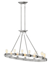 Hinkley 4396BN - Hinkley Lighting Everett Series 4396BN Oval Chandelier