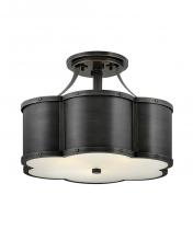 Hinkley 4444BLB - Hinkley Lighting Chance Series 4444BLB Semi-Flush