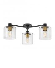 Hinkley 4514BK - Hinkley Lighting Axel Series 4514BK Semi-Flush